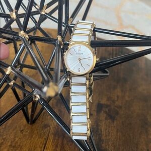 Bering Women's Gold and White Watch